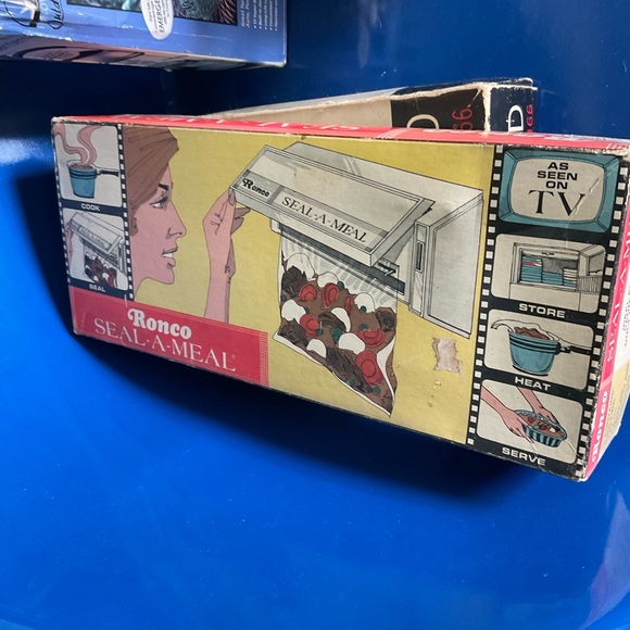 Retro SEAL A MEAL BY RONCO WITH PSYCHEDELIC BOX - Picture 1 of 2
